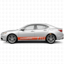 Juego de Pegatinas de Vinilo con Rayas Laterales de Estilo Racing para Acura ILX TLX RLX_4