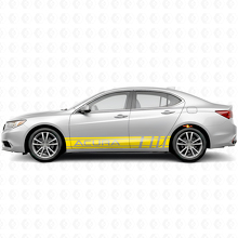 Juego de Pegatinas de Vinilo con Rayas Laterales de Estilo Racing para Acura ILX TLX RLX_5