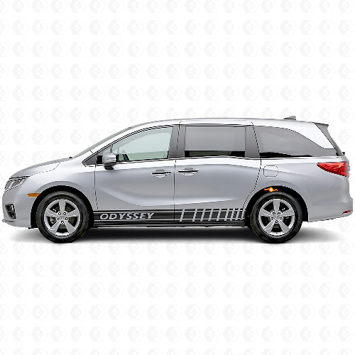 Calcomanía adhesiva lateral de vinilo con franjas estilo racing para Honda Odyssey 2018-2020