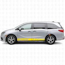 Calcomanía adhesiva lateral de vinilo con franjas estilo racing para Honda Odyssey 2018-2020_5