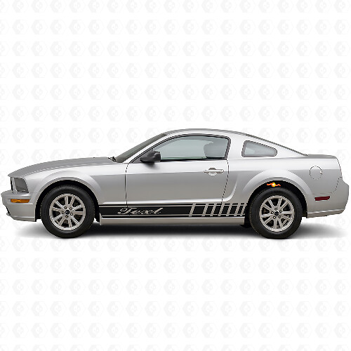 Kit de vinilos laterales personalizados estilo racing para Musclecar Musclecarmodel