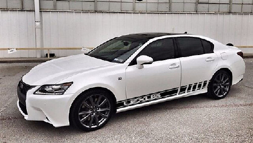 Juego de Calcomanías de Vinilo de Rayas Laterales para Lexus CT RC IS ES GS