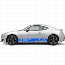 Kit de pegatinas laterales de vinilo con franjas de estilo de competición de marca para Scion FR-S_2