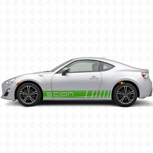 Kit de pegatinas laterales de vinilo con franjas de estilo de competición de marca para Scion FR-S_3