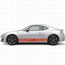 Kit de pegatinas laterales de vinilo con franjas de estilo de competición de marca para Scion FR-S_4