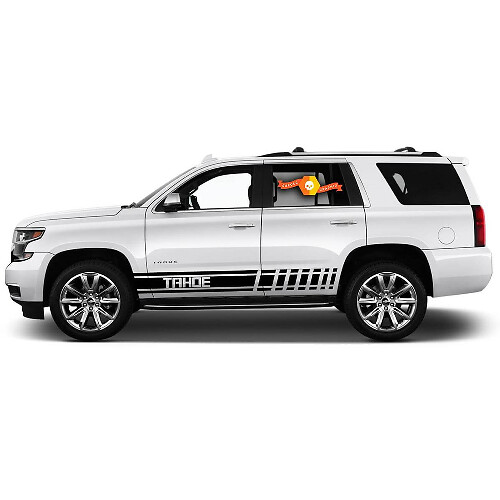 2X Gráficos Laterales de Múltiples Colores Símbolo Chevrolet Tahoe Adhesivo de Vinilo para Carreras de Coches