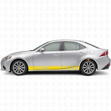 Pegatina adhesiva lateral de vinilo con franjas estilo Turbo para Lexus IS_5