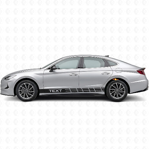 Pegatina de vinilo lateral con rayas de carreras personalizadas para Hyundai Sonata