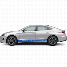 Pegatina de vinilo lateral con rayas de carreras personalizadas para Hyundai Sonata_2