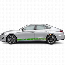Pegatina de vinilo lateral con rayas de carreras personalizadas para Hyundai Sonata_3