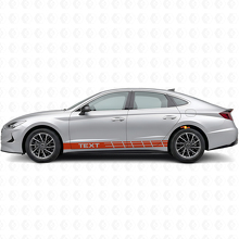 Pegatina de vinilo lateral con rayas de carreras personalizadas para Hyundai Sonata_4