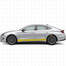 Pegatina de vinilo lateral con rayas de carreras personalizadas para Hyundai Sonata_5