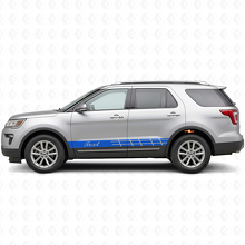 Kit de adhesivos de vinilo con franjas laterales deportivas personalizadas para Musclecar Explorer Expedition_2