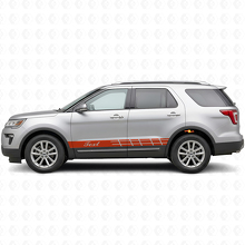 Kit de adhesivos de vinilo con franjas laterales deportivas personalizadas para Musclecar Explorer Expedition_4