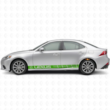 Juego de calcomanías de vinilo con rayas laterales de competición para Lexus IS 200t 250 300_3
