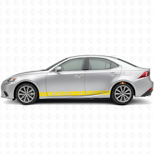 Juego de calcomanías de vinilo con rayas laterales de competición para Lexus IS 200t 250 300_5
