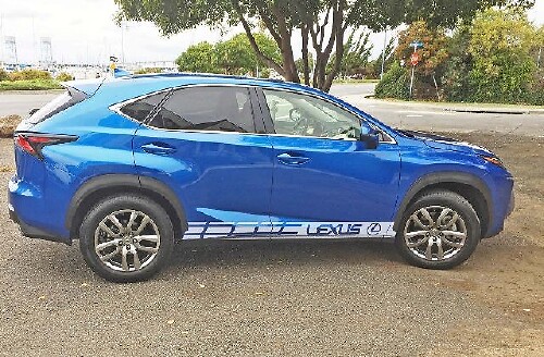 Gráficos de varios colores NX 200t / NX 300h Car Racing Art Decal Sticker