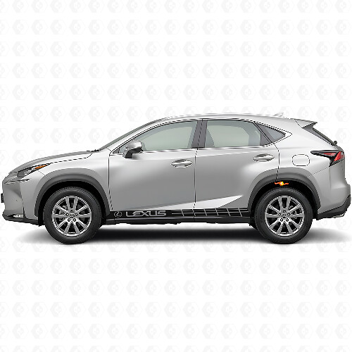 Kit de Calcomanías Vinílicas de Franjas Laterales de Carreras para Lexus NX 200t NX 300h