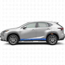 Kit de Calcomanías Vinílicas de Franjas Laterales de Carreras para Lexus NX 200t NX 300h_2