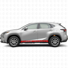 Kit de Calcomanías Vinílicas de Franjas Laterales de Carreras para Lexus NX 200t NX 300h_4