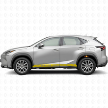 Kit de Calcomanías Vinílicas de Franjas Laterales de Carreras para Lexus NX 200t NX 300h_5