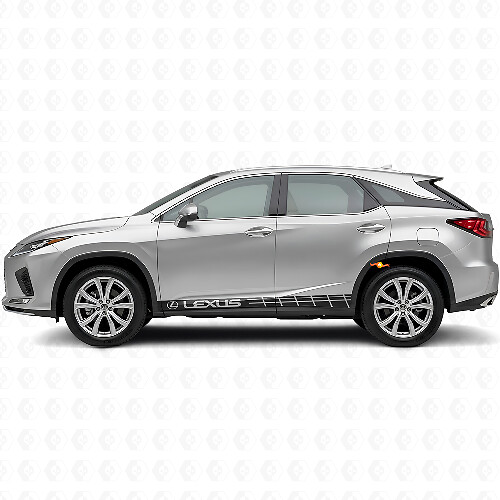 Kit de Vinilo de Calcomanías de Paneles Laterales con Rayas Estilo Racing para Lexus RX 350