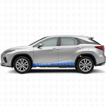 Kit de Vinilo de Calcomanías de Paneles Laterales con Rayas Estilo Racing para Lexus RX 350_2