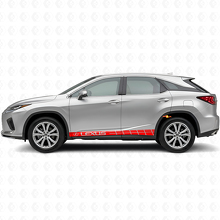 Kit de Vinilo de Calcomanías de Paneles Laterales con Rayas Estilo Racing para Lexus RX 350_4