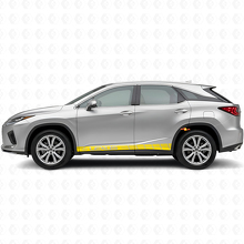 Kit de Vinilo de Calcomanías de Paneles Laterales con Rayas Estilo Racing para Lexus RX 350_5