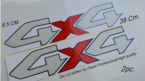 Logo 4x4 Off Road 4wd Calcomanías Pegatina Camión Ford Chevy Dodge Toyota Gmc
