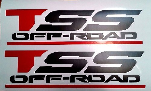 Pegatinas Tss Off Road Decals, Negro Mate Set 1