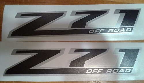Juego de Vinilos Laterales Z71 Off Road para Chevrolet Silverado