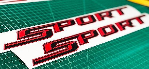 Adhesivo de vinilo deportivo para la cabecera de Musclecar F-150 2015-2016