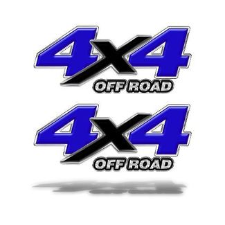 4X4 OFF ROAD DECAL PEGATINA Gráficos azules Chevy Ford Dodge Truck Mk505OR4