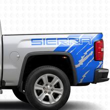 Kit de Pegatinas de Vinilo de Estilo Desgastado con Marca para la Cabecera de la Cama del GMC Sierra 2016_2