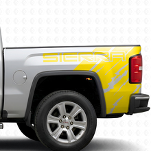 Kit de Pegatinas de Vinilo de Estilo Desgastado con Marca para la Cabecera de la Cama del GMC Sierra 2016_5