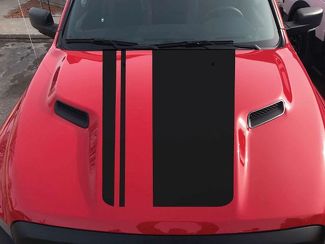 2015-2017 Dodge Ram Rebel Black Out Hood Truck calcomanía de vinilo opciones gráficas color