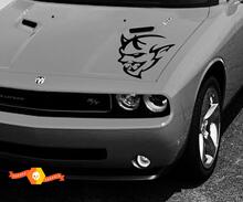 Dodge Demon Challenger SRT Hood Scoop Logo coche vinilo calcomanía gráfico pegatina 2
