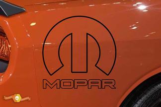 Mopar Decal Challenger Logo Side Flare Car Truck Vinilo Gráfico