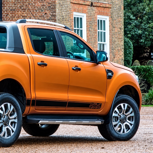 Adhesivo de vinilo para panel lateral con banda a rayas 4X4 para Ford Ranger