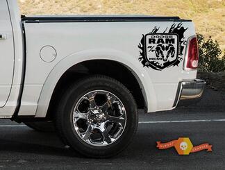 Dodge Ram 1500 2500 RT HEMI Truck Bed Box kit de calcomanías gráficas personalizadas mopar