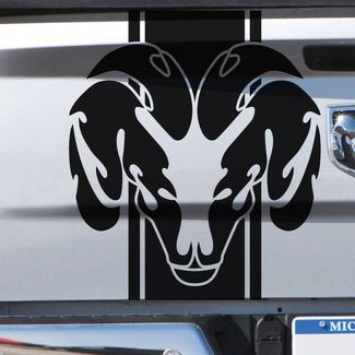 Dodge Ram Stripe Logo Graphic Decal Sticker Side o Rear Bed Truck Vinilo Tribal