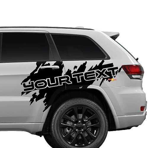 Calcomanía de Vinilo Gráfico Lateral con Salpicaduras Personalizadas para Puerta Trasera para Jeep Cherokee Trailhawk