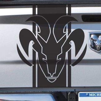 Dodge Ram Stripe Logo Graphic calcomanía calcomanía lateral o trasera camión cama de vinilo