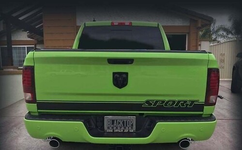 RAM 1500 Sport Tailgate Stripe Pegatina Calcomanía Hemi Dodge Truck 5.7 2017 2016 2015 2014
