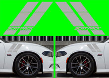 2X Dodge CHARGER Scat Pack Hash Stripes 2015-2018 Calcomanía de vinilo HELLCAT SRT RT SXT Scatpack
 2