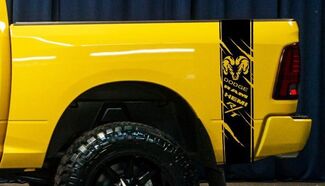 Dodge Ram 1500 RT HEMI Truck Bed Box graphic Stripe kit de calcomanías personalizadas 2023