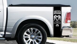 Dodge Ram 1500 RT HEMI Truck Bed Box graphic Stripe calcomanía pegatina portón trasero led