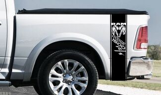 Dodge Ram 1500 RT HEMI Truck Bed Box graphic Stripe calcomanía pegatina portón trasero srt