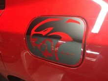 Dodge Charger HELLCAT SRT Gas Door Vinyl Overlay 2015+ Hemi Mopar calcomanía adhesiva 2